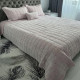 Покривало Velvet велюрове турецьке 255х260 з 3 наволочками рожеве