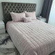 Покривало Velvet велюрове турецьке 255х260 з 3 наволочками рожеве