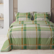 Комплект постільної білизни ТЕП євро ранфорс Beige Plaid